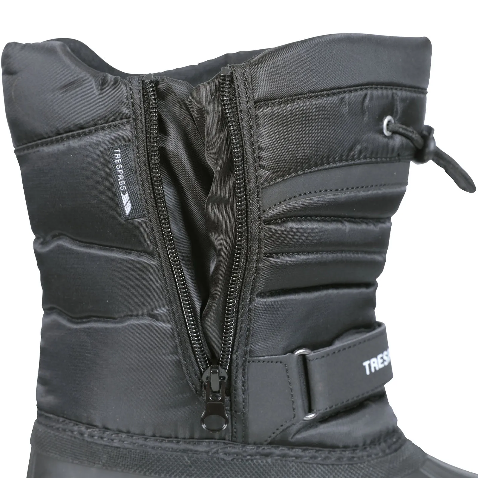 Trespass Kids Dodo Water Resistant Snow Boots - Black