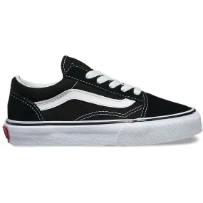 Vans Old Skool Kids Skate Shoes - Black/True White