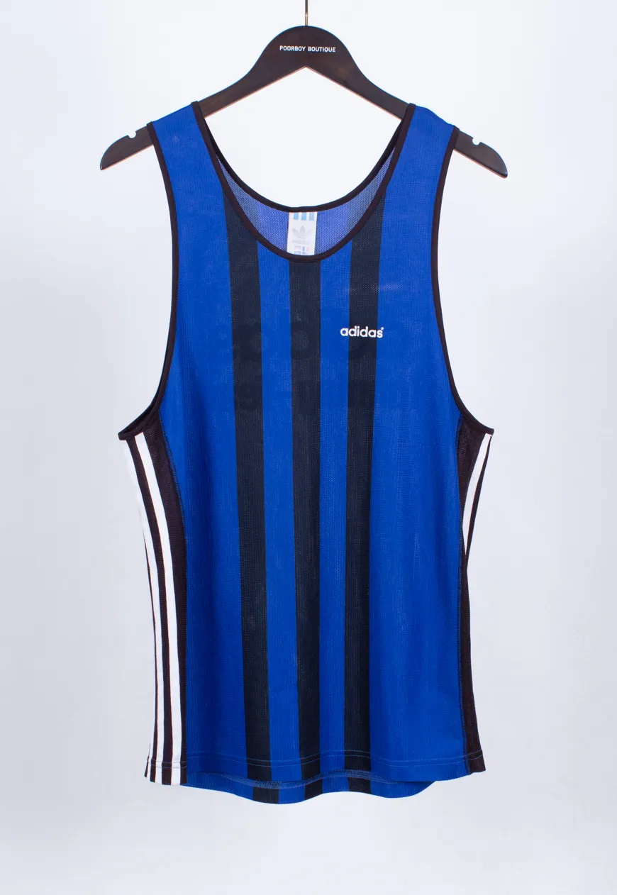 Vintage 90s Adidas Jersey Vest Running Team | Retro Clothing UK