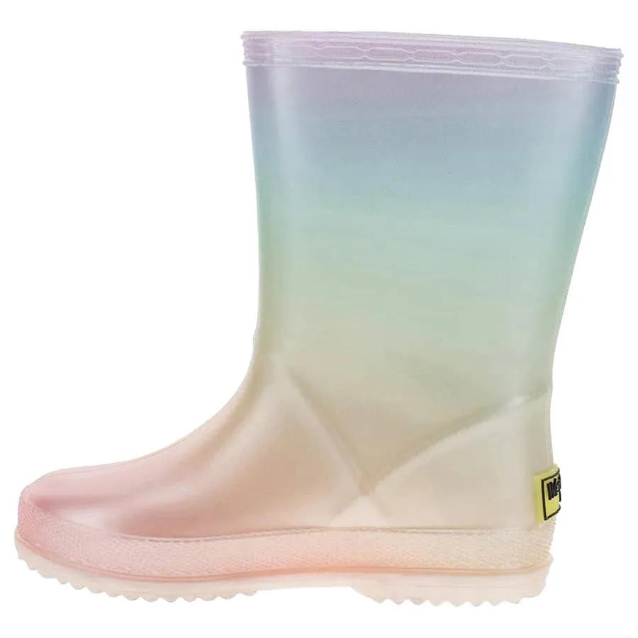 Western Chief Girl's Pearlized Finish PVC Rain Boots - Multi