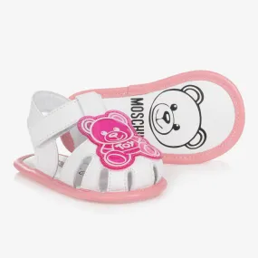 White Leather Baby Sandals