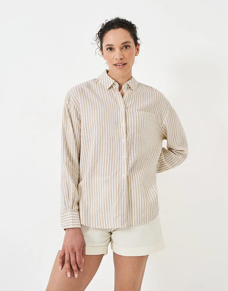 Women's Linen Blend Shirt from Crew Clothing Company