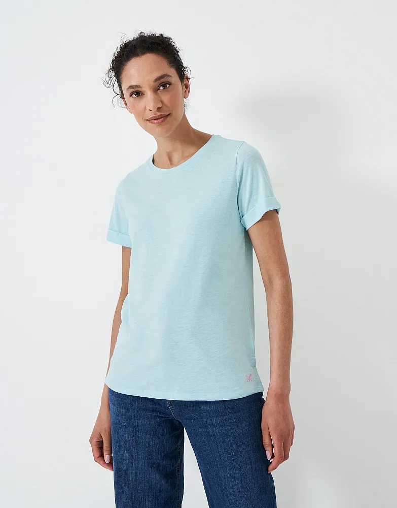 Women's Perfect Crew Neck Slub T-Shirt from Crew Clothing Company